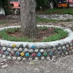 Parish Eco-space in St. Vincent Parish, Suarez, Iligan City, Philippines has sequestered 40 kg of plastic using 284 ecobricks