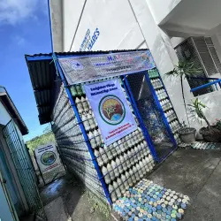 Helping Our environment by Making useful Ecobricks in Kasiglahan Village National High School has sequestered 200 kg of plastic using 100 ecobricks