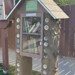 Ecobrick-Built Little Free Library in Longmont, Boulder County, Colorado, United States has sequestered 9 kg of plastic using 44 ecobricks